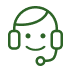 green icon headset