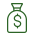 green icon money bag