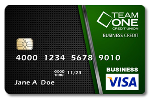 Business Visa Card Image | Team One Credit Union