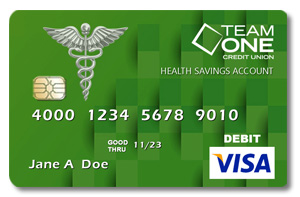 HSA Debit Card Image | Team One Credit Union