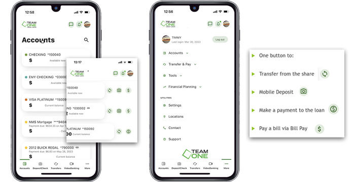 Mobile Banking Highlights | Team One Credit Union